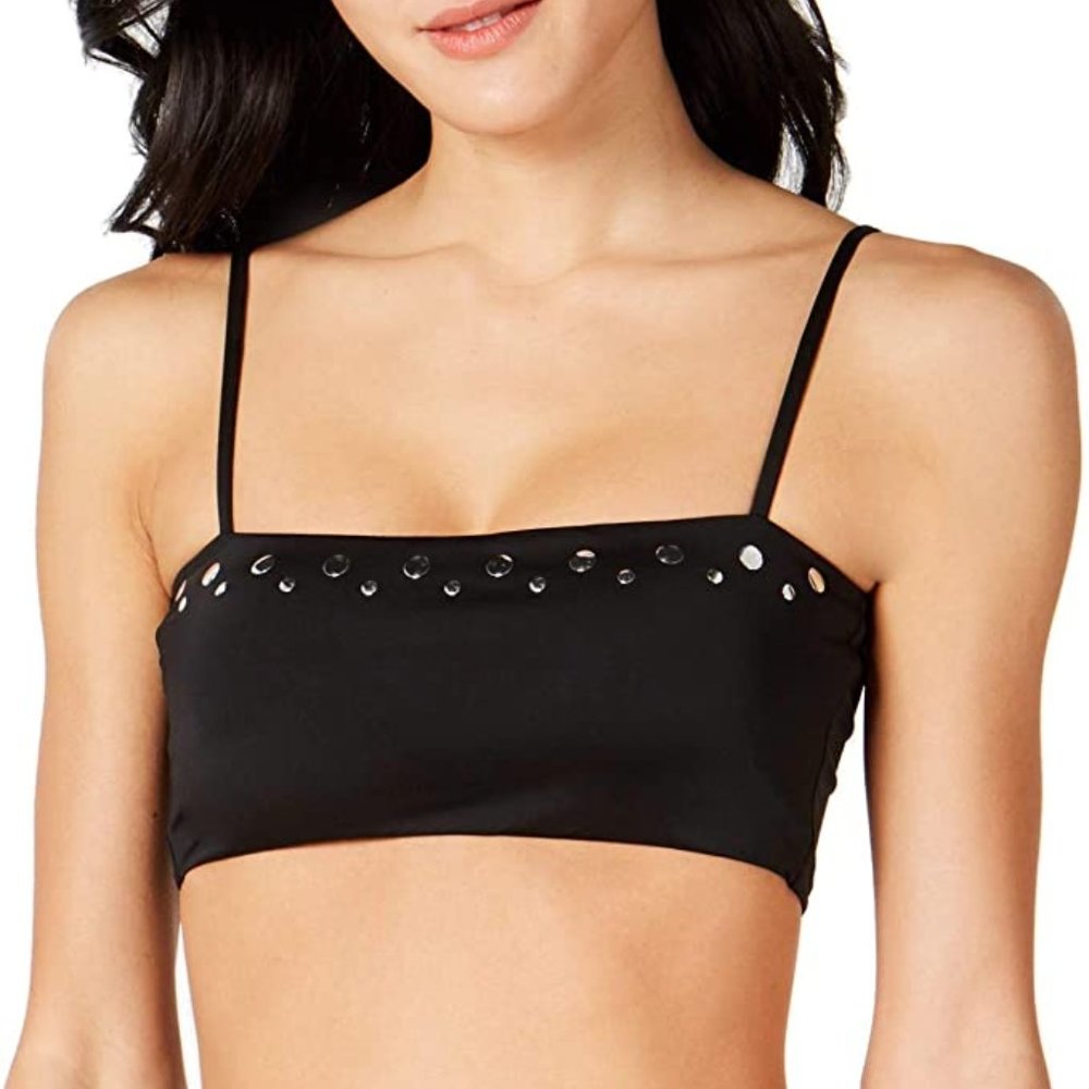 Bar III Nail Square Bandeau Bikini Top